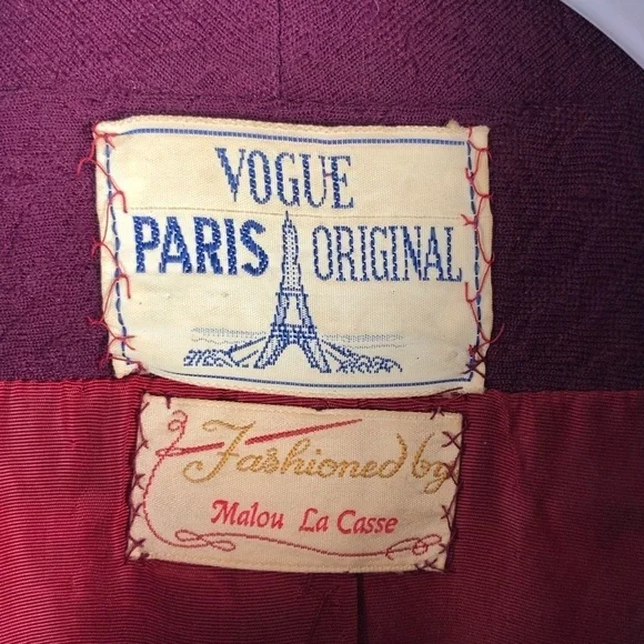 VOGUE Malou La Casse Vintage Long Coat - Picture 3 of 8